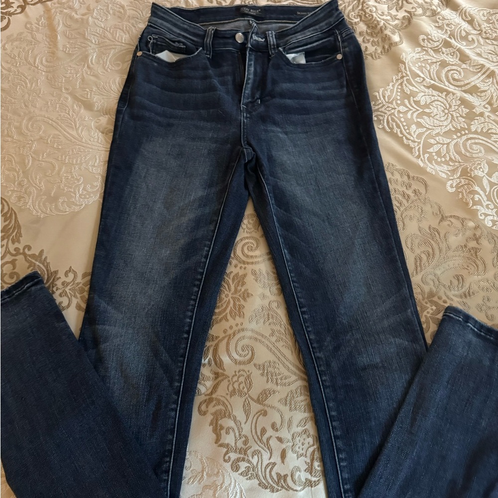 Judy Blue Skinny Jeans in Classic Blue
